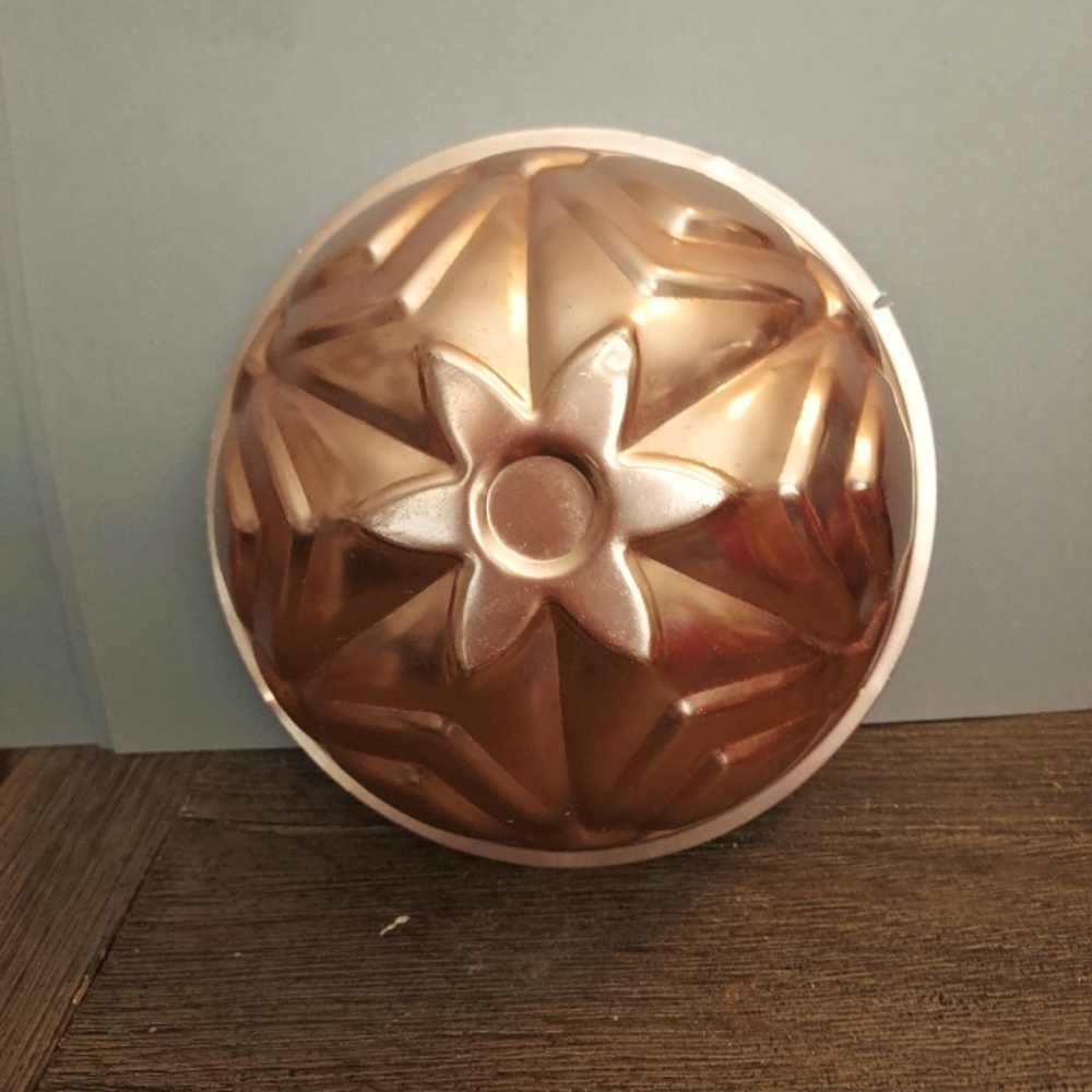 1940's Vintage Copper Aluminum Jello Mold
